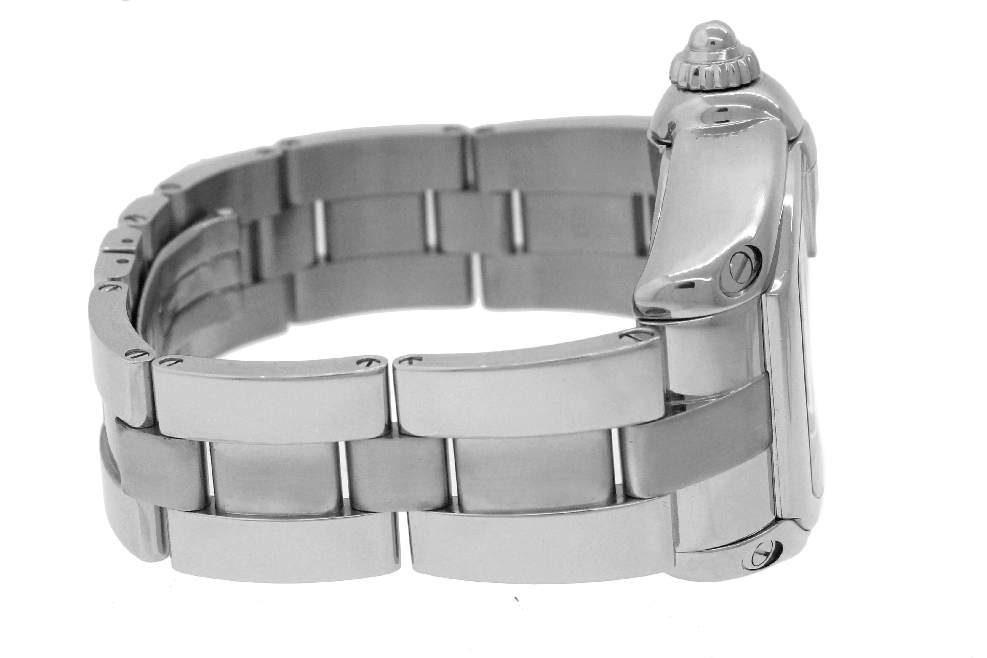 Cartier Roadster XL GMT W62032X6 Silver Roman Automatic Stainless Watch 2722