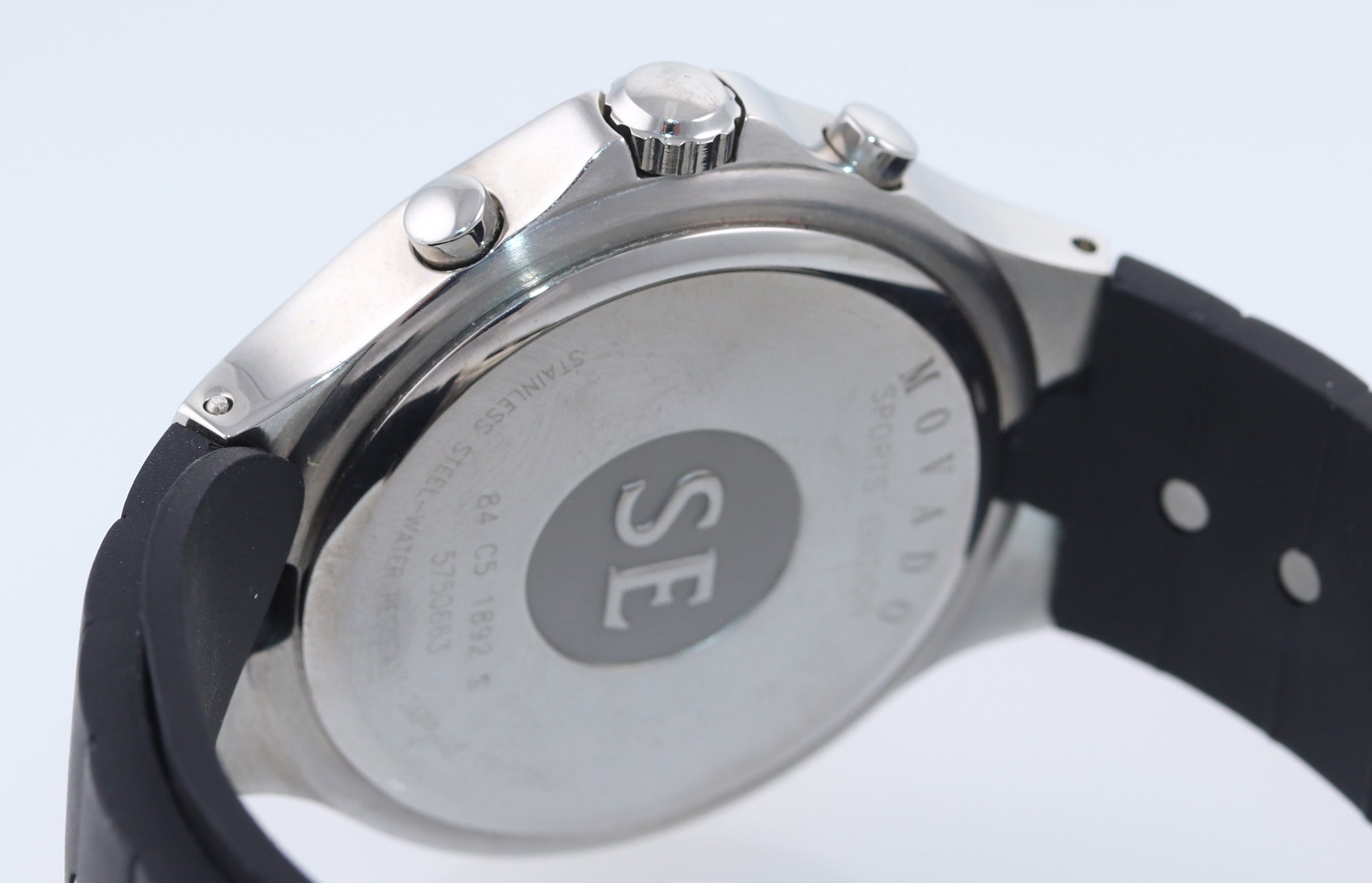 Movado SE 84 C5 1892 S MOP Diamond Steel Quartz Chronograph 39mm Date Watch