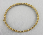 Ladies Roberto Coin 18K Yellow Gold Barocco Crisscross Bangle Bracelet 14.7gr