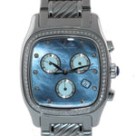 Ladies David Yurman Thoroughbred 35mm Diamond Chronograph MOP Watch T307-CST