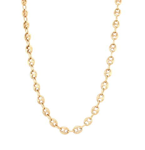 Modern Men's Solid 14k Yellow Gold 5.81 mm Gucci Link Chain 24" Necklace 42.0g