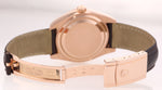 PAPERS Rolex Sky-Dweller 18K Rose Gold 326135 42mm Chocolate Dial Leather Watch