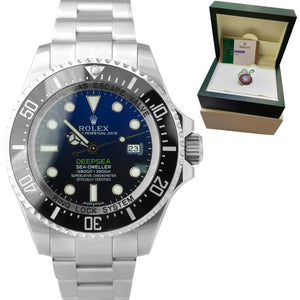 2016 Rolex Sea-Dweller Deepsea James Cameron Blue Black 116660 44mm Dive Watch