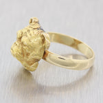 1860's Antique Victorian 14k Yellow Gold Bulldog Ring