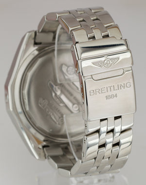 Breitling Bentley Chronograph 2.20ctw Silver Diamond A25363 Steel 48mm Watch