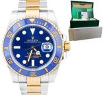 2018 Rolex Submariner Date Ceramic Two-Tone Stainless Gold Blue Watch 116613 LB