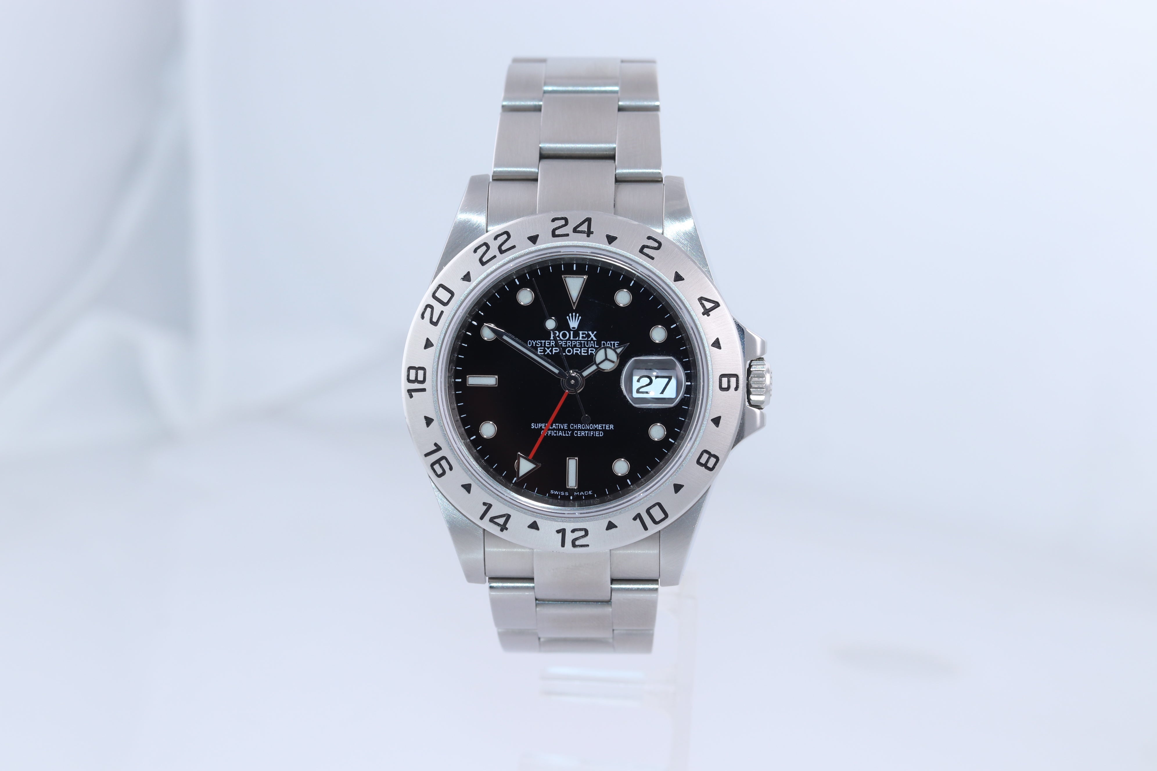 MINT 2009 ENGRAVED REHAUT Rolex Explorer II 16570 Black Date 3186 Watch Box