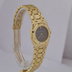 Ladies Audemars Piguet Royal Oak 6007BA Gray 18K Yellow Gold 26mm Quartz Watch