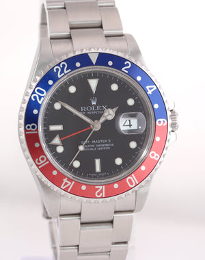 2007 Papers 3186 Movement Rolex GMT-Master 2 Pepsi 16710 Watch Error Watch Box