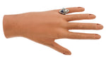 Ladies Victorian 14K Yellow Gold Platinum 1.49ctw Diamond Sapphire Ring EGL USA