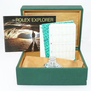PAPERS Rolex Explorer 2 16570 Stainless Steel Black Dial Date GMT 40mm Watch Box