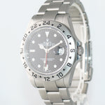 PAPERS Rolex Explorer 2 16570 Stainless Steel Black Dial Date GMT 40mm Watch Box