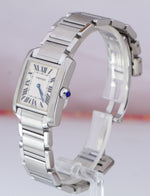 MINT Cartier Tank Francaise Mid-Size Quartz Stainless Steel Watch W51003Q3 2301