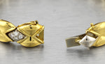 Ladies Italy Garavelli 18K 750 Yellow Gold 1.12ctw Pave Diamond 7.00" Bracelet
