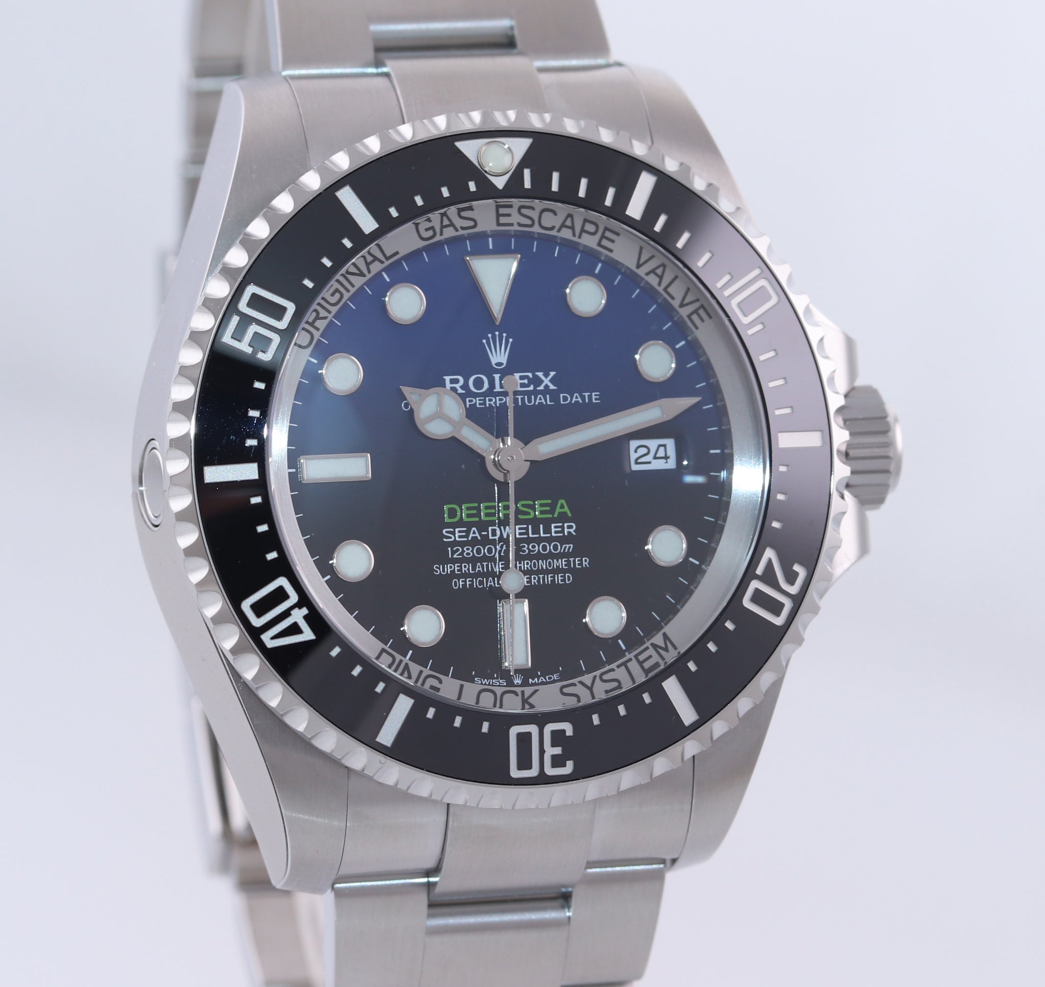 NEW 2020 PAPERS Rolex Sea-Dweller Deepsea Cameron Blue 126660 44mm Watch Box