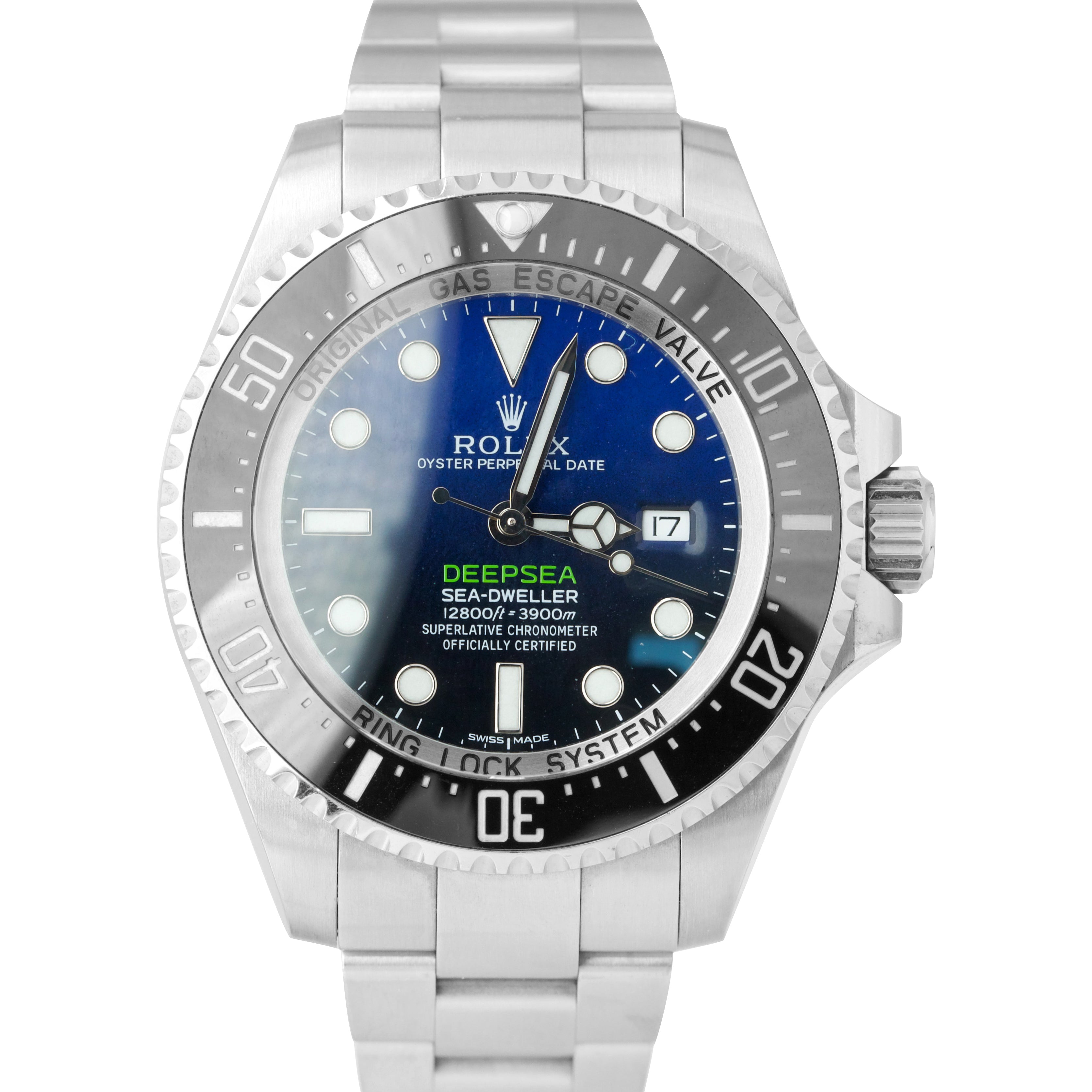 2015 Rolex Sea-Dweller Deepsea James Cameron Blue Black 116660 44mm Watch B+P