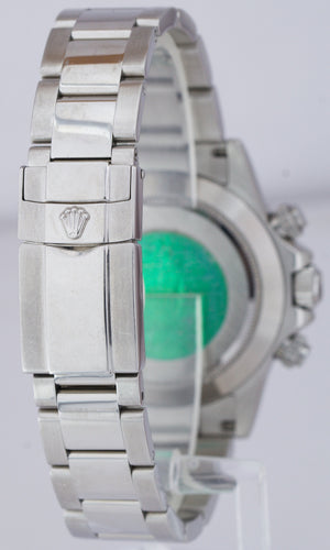 2003 UNPOL. Rolex Daytona Cosmograph Black Stainless Steel 40mm Watch 116520 B+P
