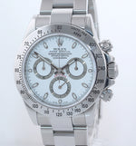 PAPERS 2007 MINT Rolex Daytona 116520 White Dial Steel Chrono 40mm Watch Box