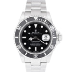 2009 Rolex Submariner Date ENGRAVED REHAUT Stainless Pre-Ceramic Watch 16610