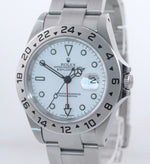 UNPOLISHED 2007 PAPERS Rolex Explorer II 40mm White 16570 Polar Watch Box