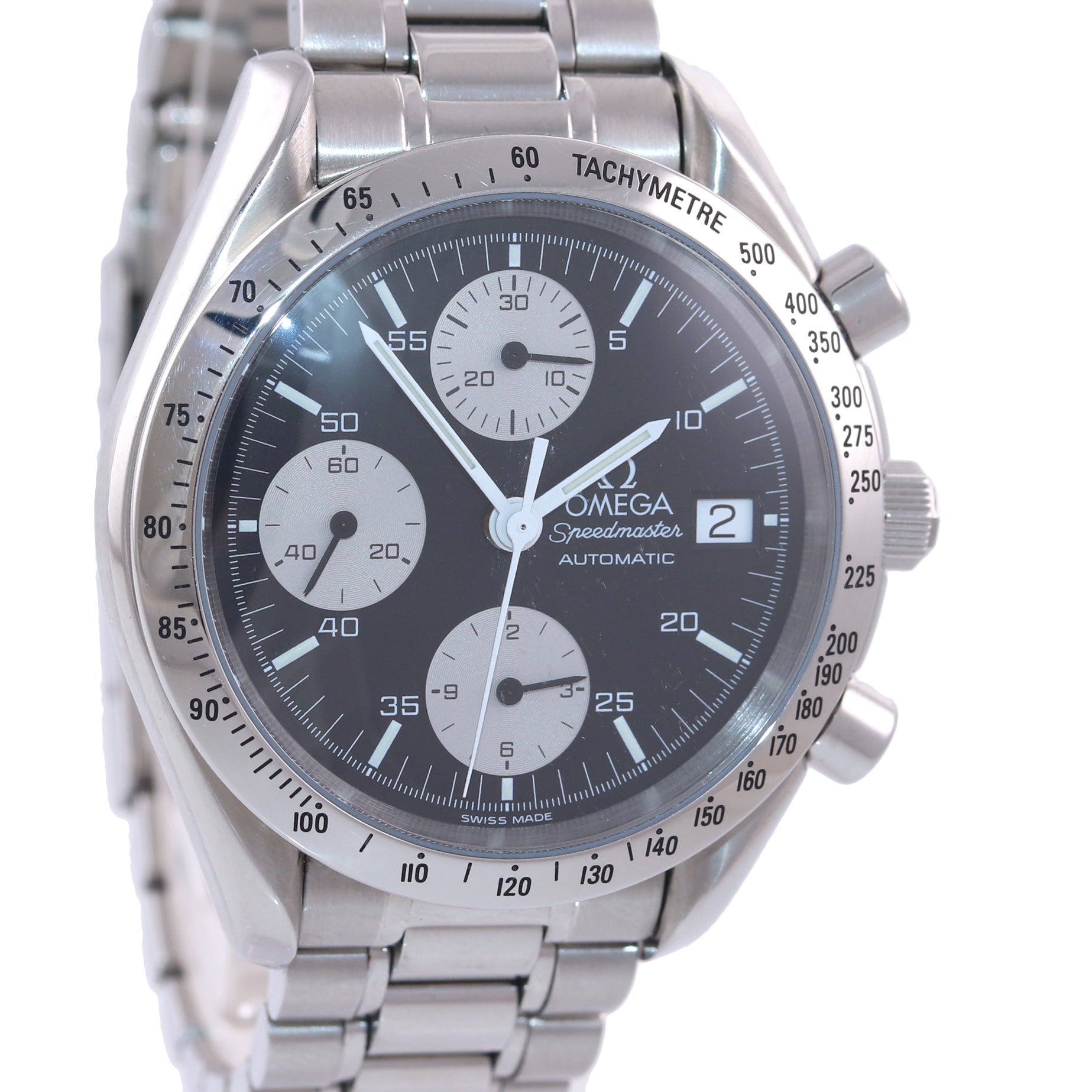 Omega Speedmaster Date Chronograph 3511.50 39mm Steel Panda Dial Watch