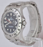 REHAUT UNPOL. 3186 Rolex Explorer II Black GMT Stainless Steel 40mm Watch 16570