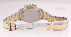 2021 Rolex Daytona 116503 Dark Mop Crystal Diamond Two Tone Steel Gold Watch Box