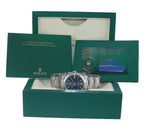 2020 PAPERS rolex Oyster Perpetual 36mm Steel Blue Stick Watch 126000 Box