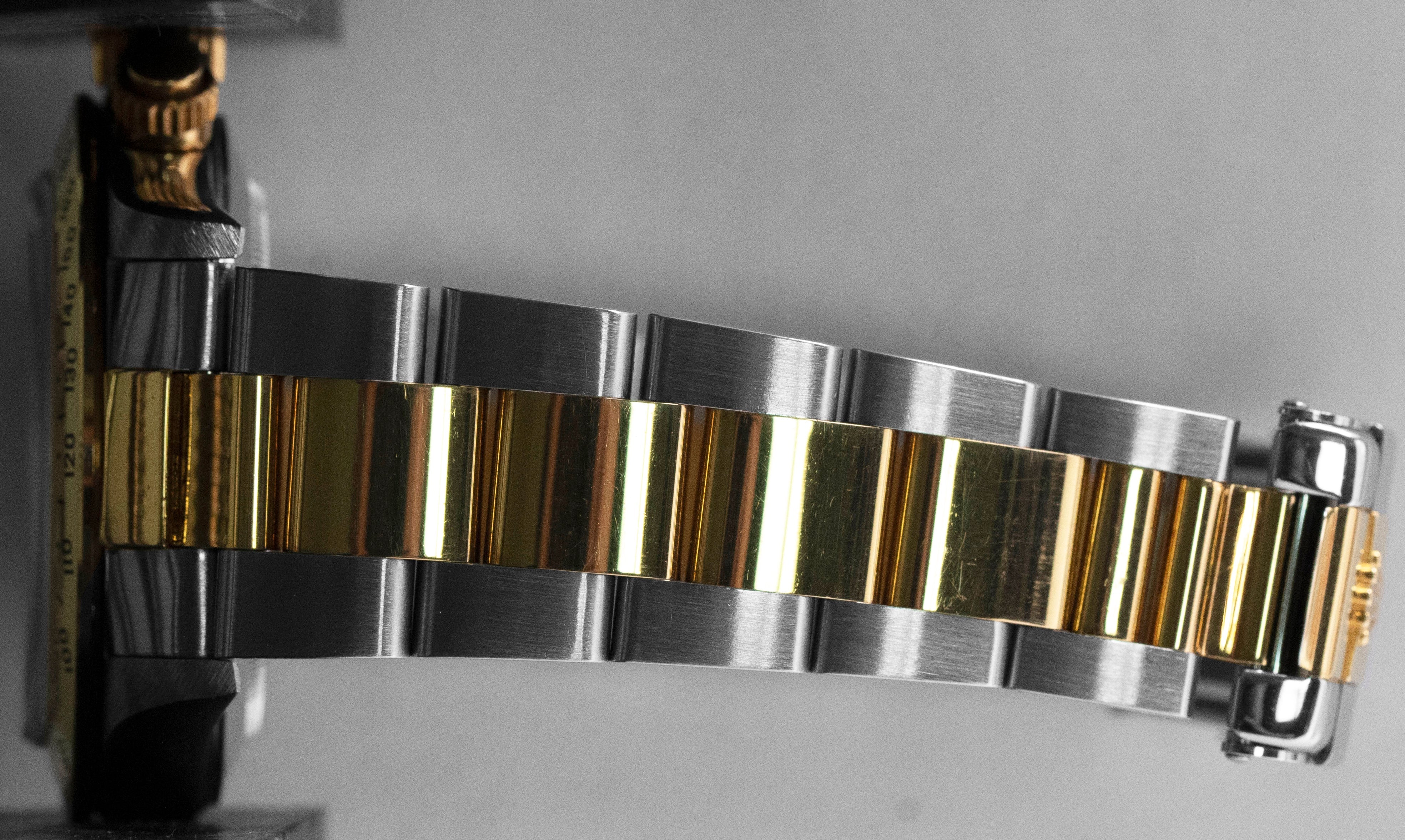UNPOLISHED Rolex Daytona Cosmograph 40mm Zenith Champagne Gold Steel Watch 16523