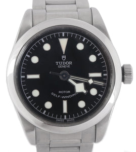 Mint 2015 Tudor Black Bay 36 Stainless Steel Black Automatic Watch 79500 36mm
