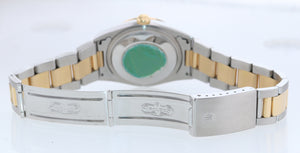 Caseback Sticker Rolex DateJust 36mm 16203 Two Tone Champagne Stick 36mm Watch
