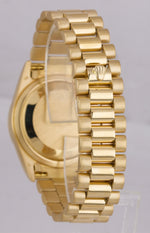 1999 FULL SET Rolex Diamond Day-Date President 36mm 18K Yellow Gold Watch 18238