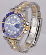 2019 Rolex Submariner Date Ceramic Two-Tone Stainless Gold Blue Watch 116613 LB