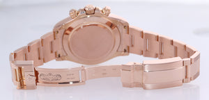 2020 Rolex Daytona Rose Gold 18k Pink Panda Dial 116505 Chrono Watch Box