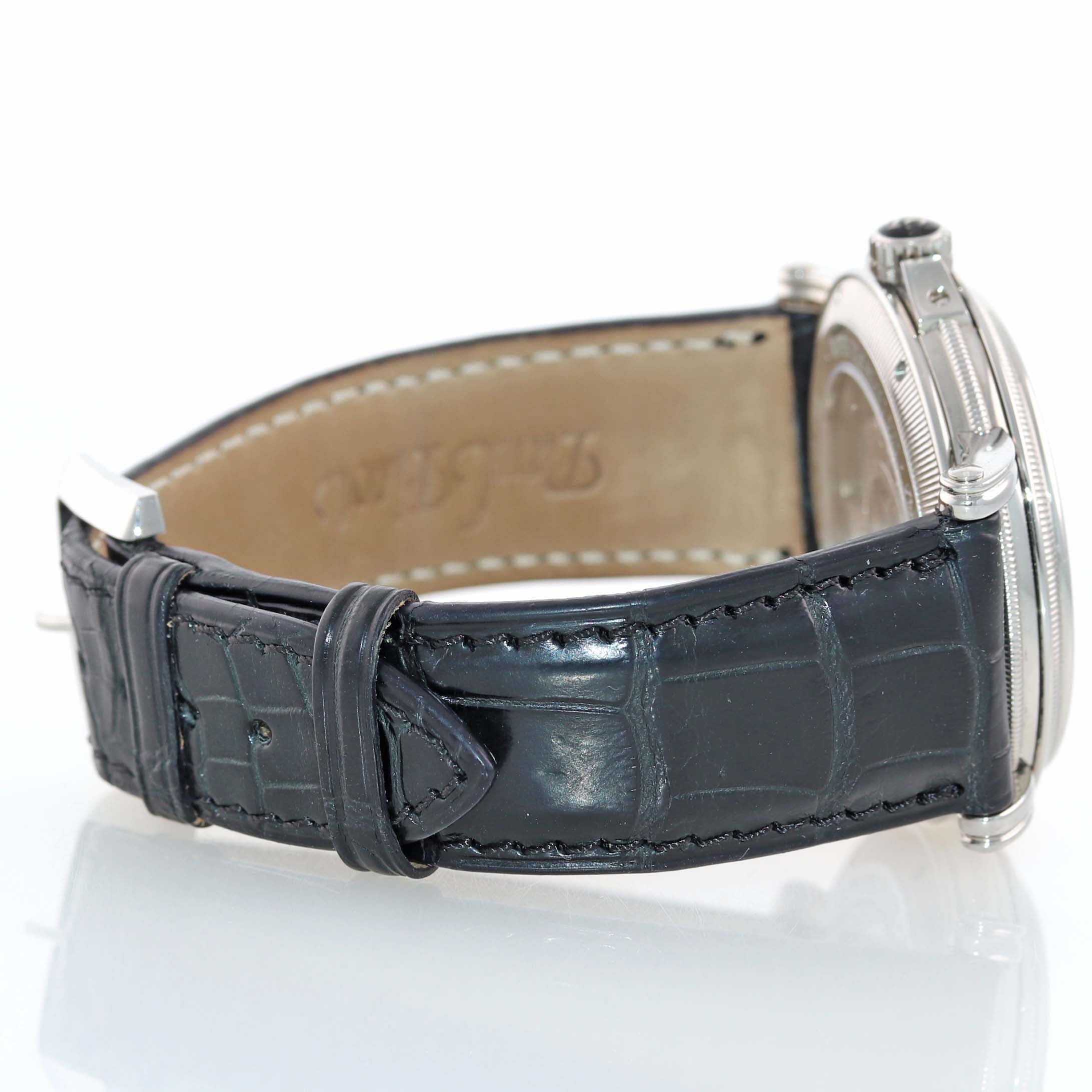 Paul Picot Atelier 3351 SG Steel Black Roman Diamond Date Automatic 42mm Watch
