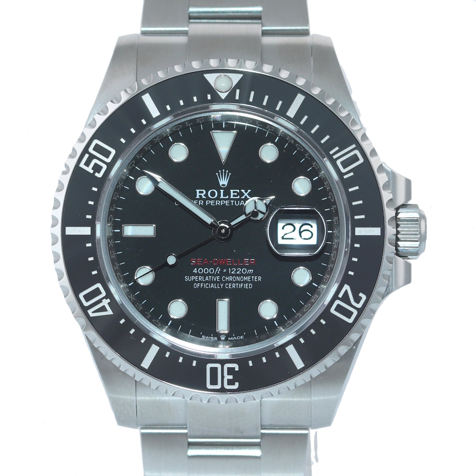 2021 Mark II Rolex Red Sea-Dweller 43mm 126600 Steel Oyster Watch Box