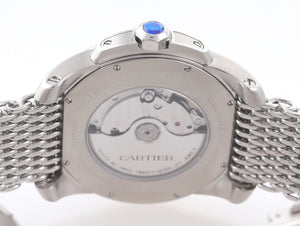 MINT Cartier Calibre 42mm Steel Black Roman Dial 3389 Automatic Date Watch