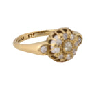 Women's Antique Victorian 18K Yellow Gold 0.10 CT Old Mine Cut Diamond Ring