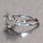 1930's Antique Art Deco Platinum Granar Brothers 0.65ctw Diamond Ring