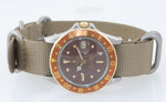 VINTAGE Rolex GMT-Master 1675 Two-Tone Root BEER Gold Steel Nipple Watch