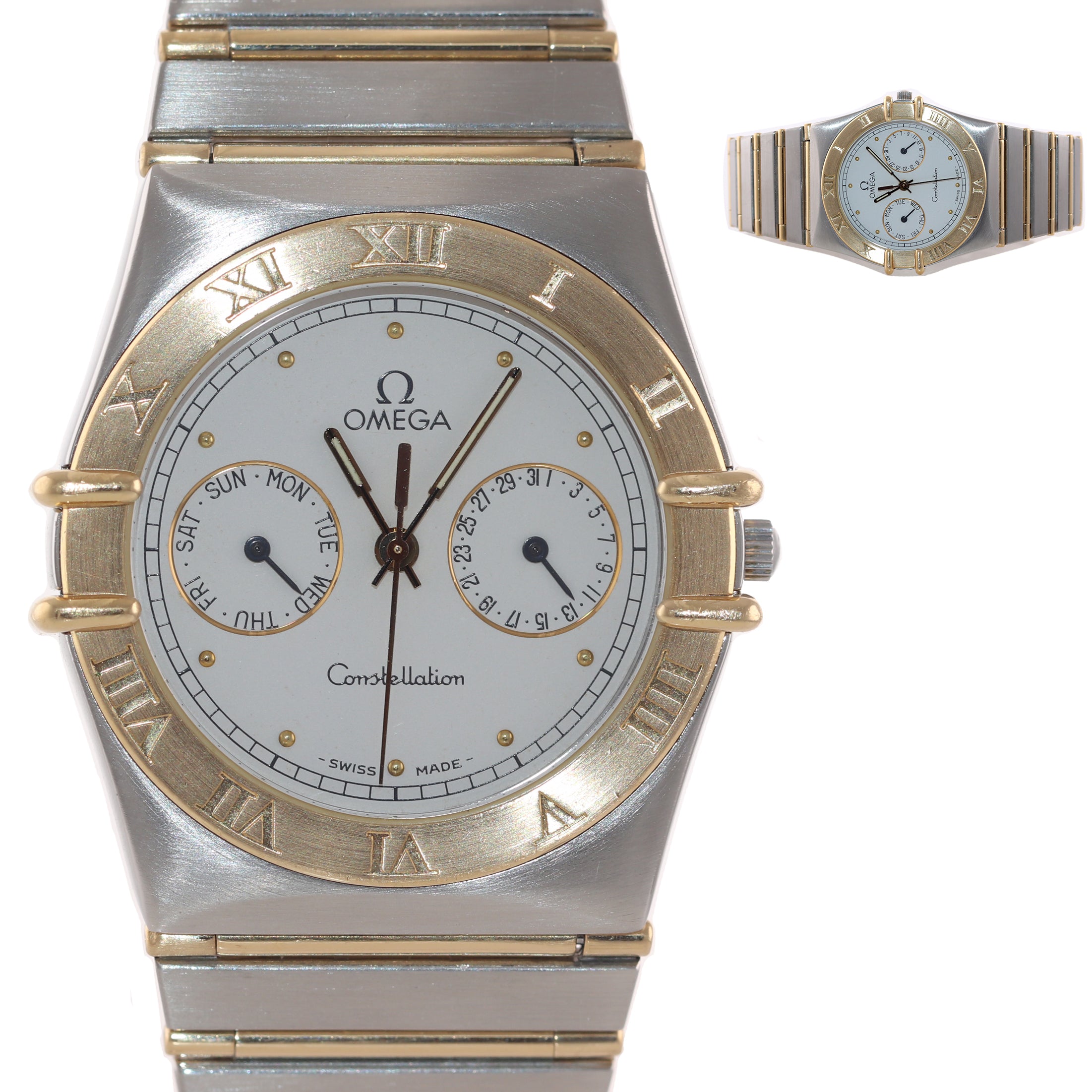 omega constellation quartz day date