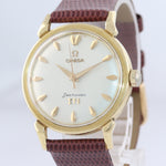 1956 VTG Omega Seamaster 2850SC XVI Olympic 471 18k Gold Automatic 34mm Watch