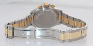 1999 Rolex Daytona 16523 Zenith White Chrono Two Tone Steel Yellow Gold Watch