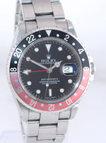 UNPOLISHED Barn Find 2001 Rolex GMT-Master II Coke Steel Red 16710 Watch SEL Box