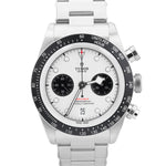 2021 Tudor Black Bay Chrono 41mm White Panda Stainless Steel Watch 79360N B+P