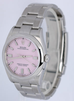 MINT Rolex Oyster Perpetual 36mm Automatic Stainless Steel Pink Dial 126000
