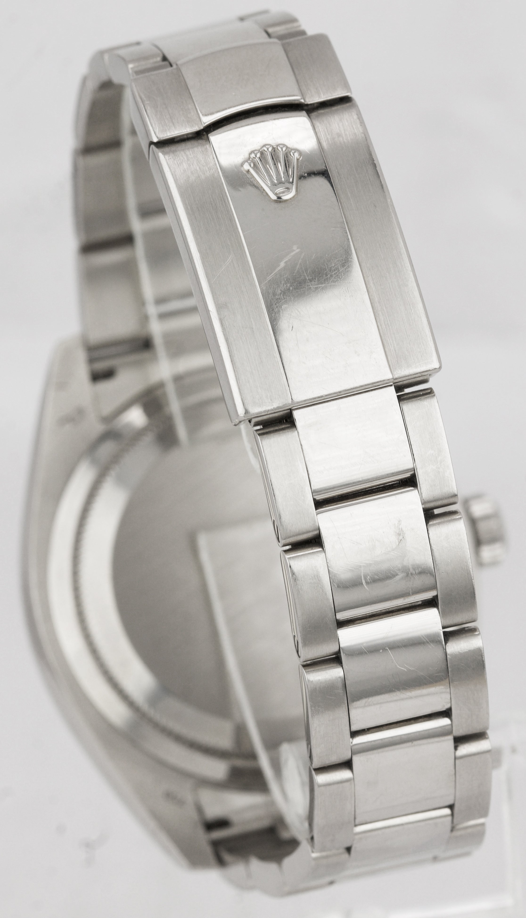 UNPOLISHED 2017 Rolex Sky-Dweller 18K White Gold 42mm Ivory Roman Watch 326939