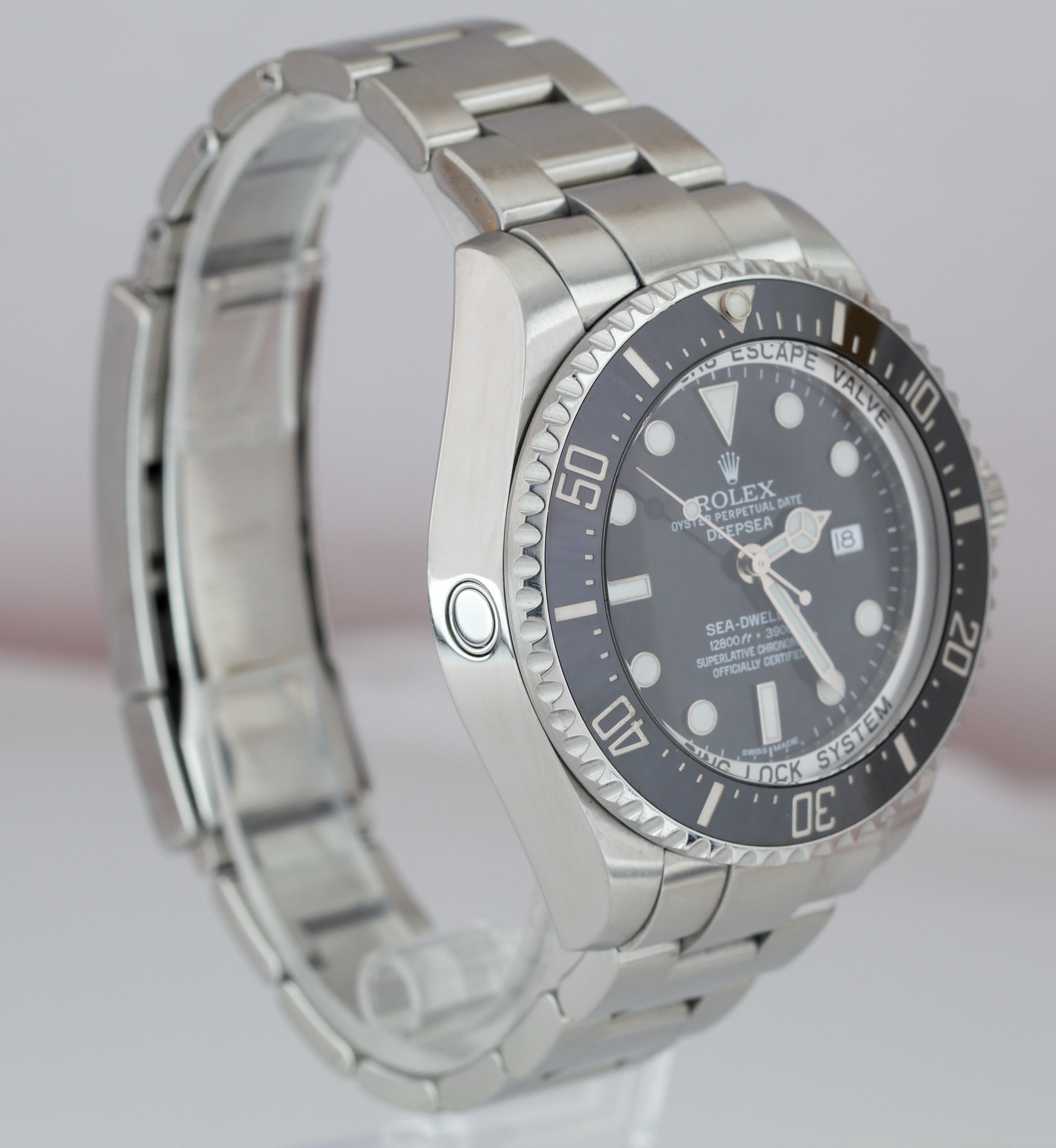 2013 Men's Rolex Sea-Dweller Deepsea Stainless 44mm Black Dive Watch 116660