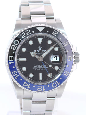 2021 NEW PAPERS Rolex GMT Master Batman Black Blue Oyster Ceramic 126710 Watch