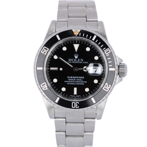 Rolex Submariner Date 40mm Black Dial Stainless Steel 16610 Watch